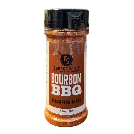 4.4oz bottle of Bourbon BBQ Seasoning.